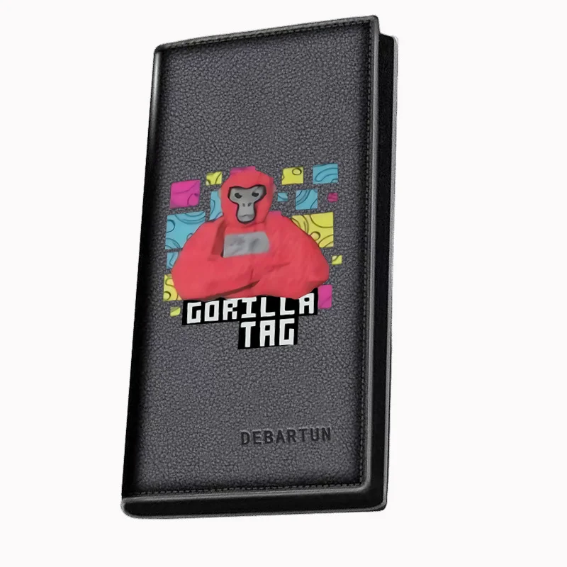 Red animal,cool head and body Men's Long Wallets Business Stylish Printing Design Casual Use Christmas Valentine's Father's Day