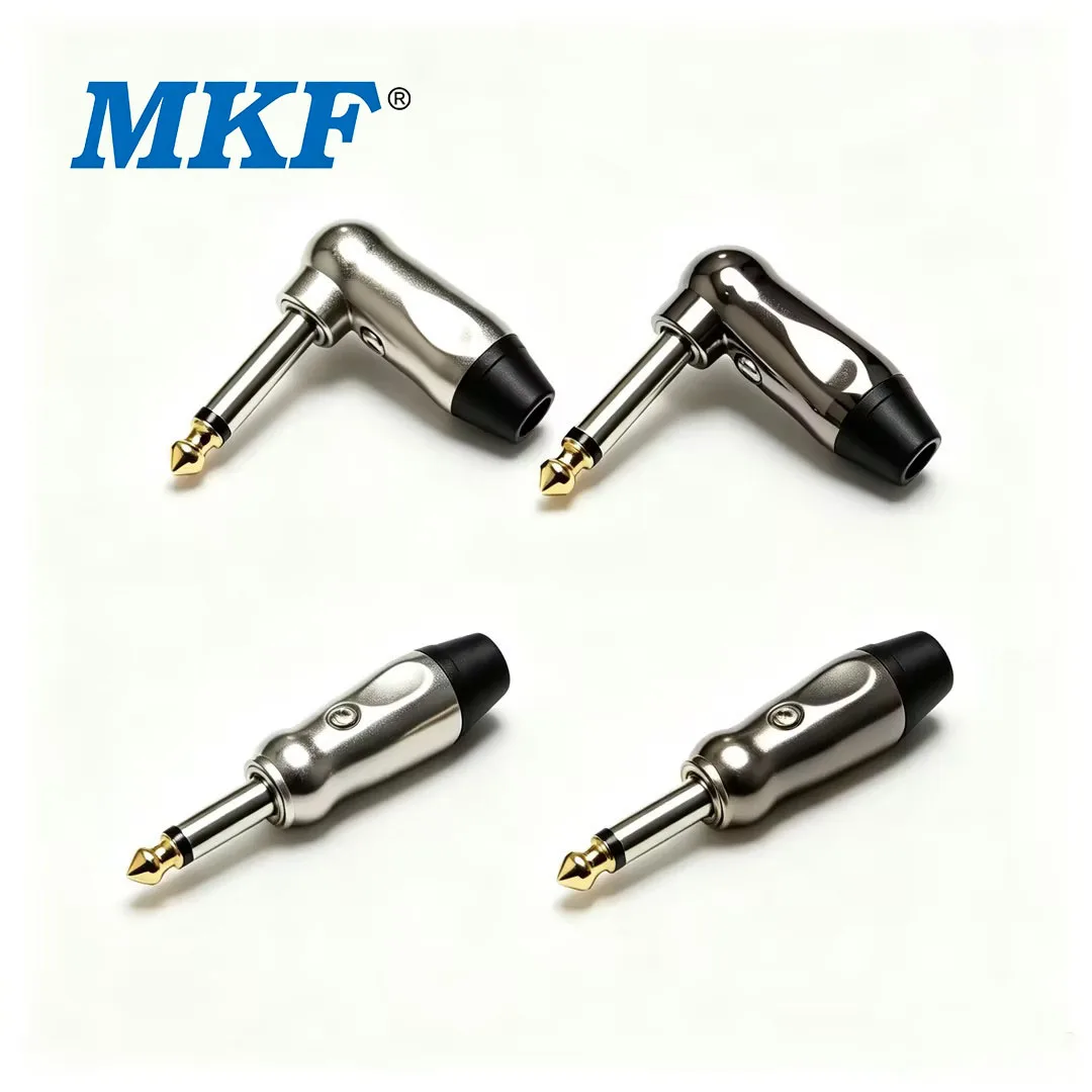MKF 10Pcs Solderless DIY 6.35mm 1/4