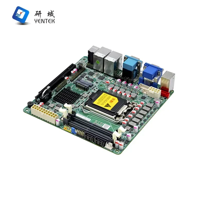 BOLRZO H510 LGA1200 10/11 generation Core I3/i5/i7 2 DDR4 VGA high definition pcie 3.0x16 2 LAN 2 COM mini ITX