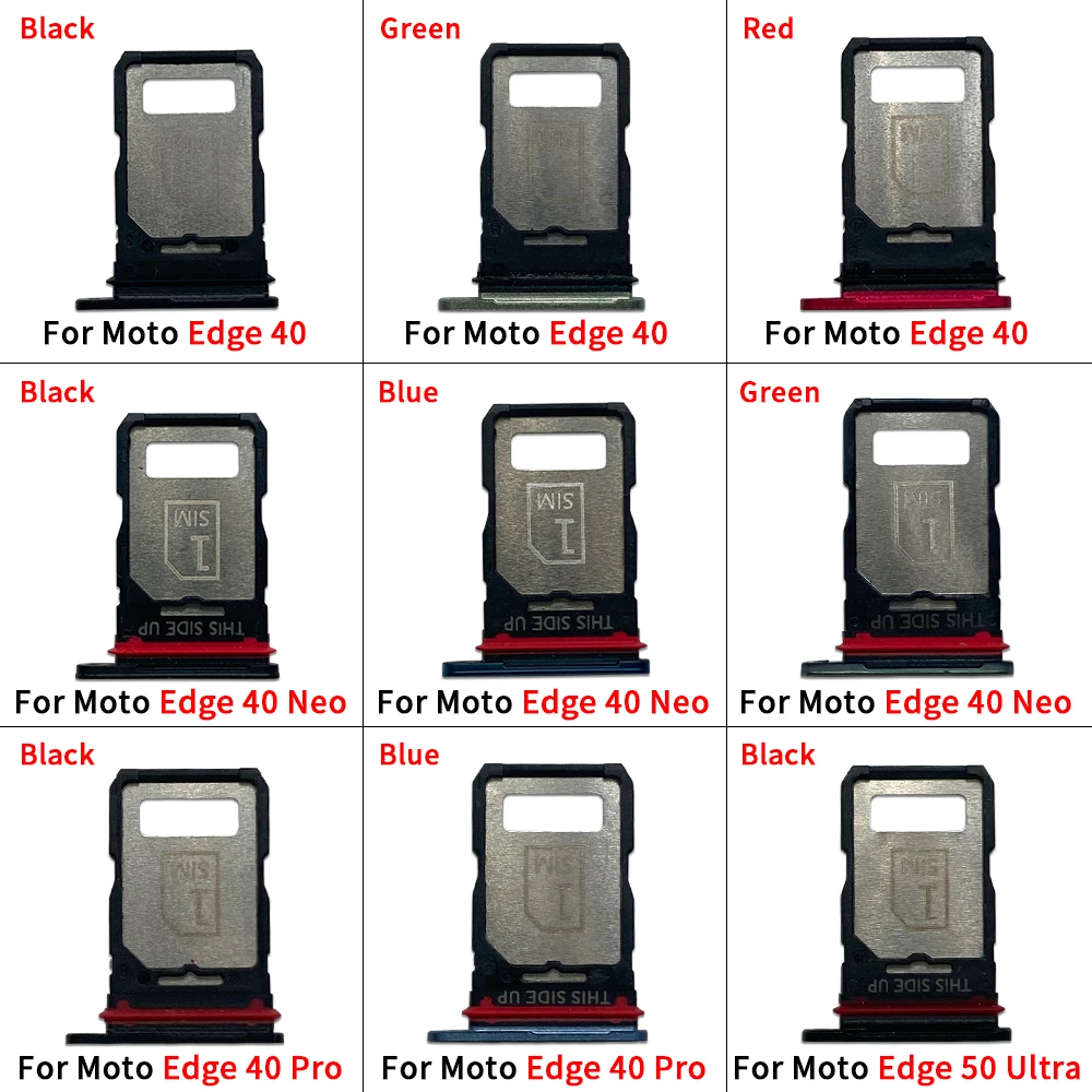 10Pcs，SIM Card Tray chip slot drawer Holder Adapter Socket Parts