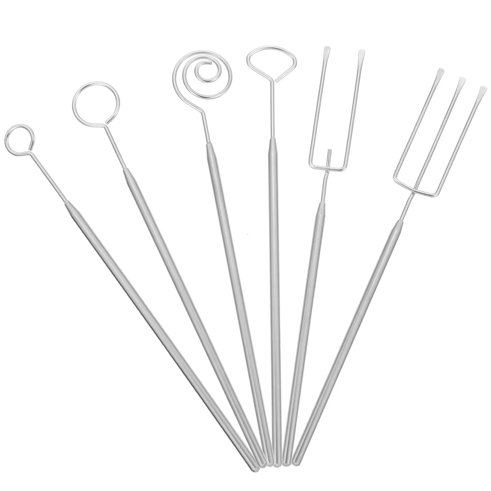 1Set Alat Cokelat Stainless Steel Set Garpu Celup untuk Melelehkan, Meneteskan, Menghias Saus, Krim Keju, Salad Buah, Saus