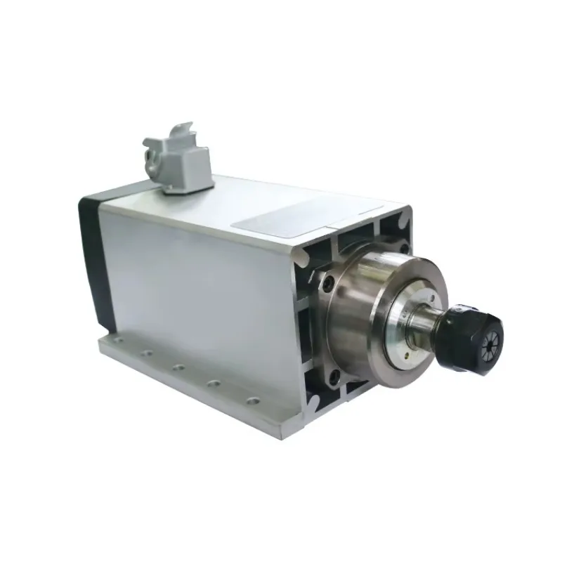 Quality CNC 1.5kw 220v/110V Square Air Cooling Spindle 1500W Air-cooled Milling Spindle + 1.5KW VFD Inverter +1 Set ER11