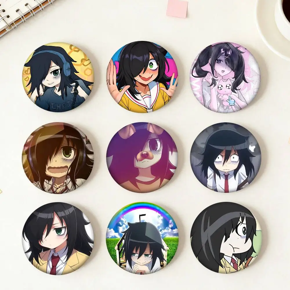 Game Character Tomoko Kuroki Round Badges Can Be Used To Decorate Clothes And Backpack Pins