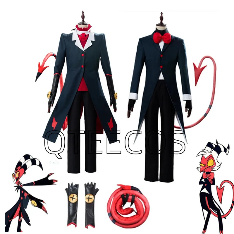 

Hazbin Cosplay Costume Hotels Helluva Boss Uniform Suit Men Women Anime Halloween Carnival Costumes