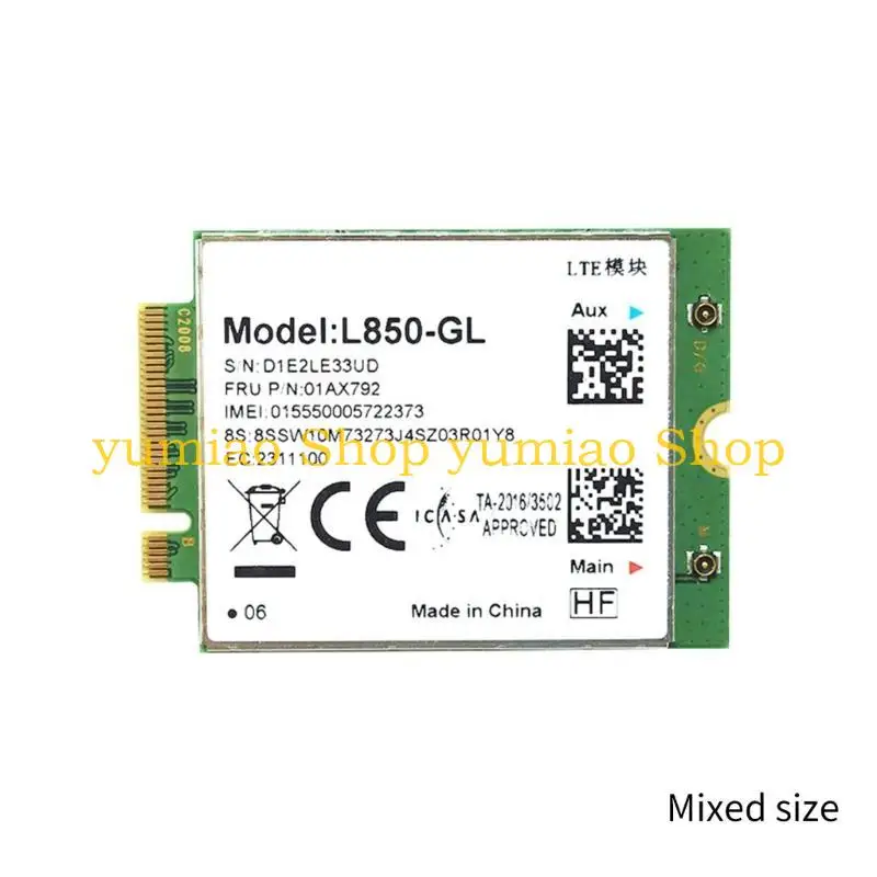 587B Wireless Card L850-GL 01AX792 4G Card WWAN Module- Support LTE FDD/ LTE TDD/ WCDMA for X380 X390 L480 T480 T580