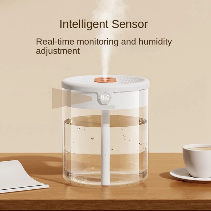 رذاذ مزدوج رذاذ المرطب ، USB ، سعة كبيرة ، المنزل ، كتم الصوت ، غرفة نوم ، مكتب ، ضوء الليل ، جديد ، 2L