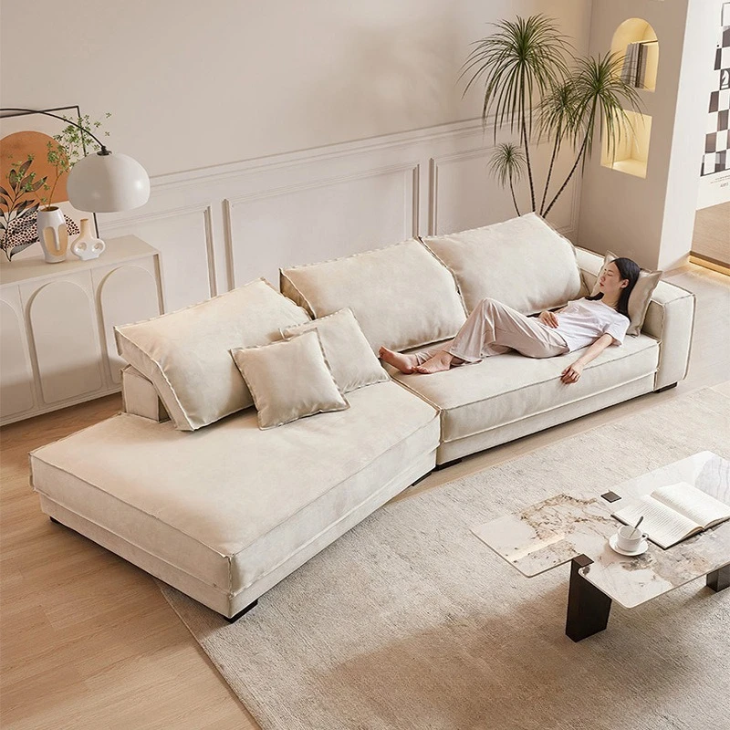 Wabi **** Budapest Motu Caesar Matte Fabric Sofa Furniture Large Apartment Special-shaped Corner Internet Celebrity Living Room