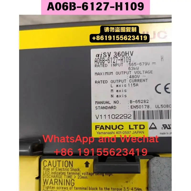 Used OEM disassembled parts A06B-6127-H109 Driver Functional test OK Quick delivery
