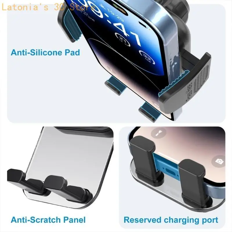 Universal Auto Vent Telefon Halterung Auto Vent Haken Telefon Halter Frühling Clip 360 Rotation Mobilen Ständer für Mehrere – Detail 7