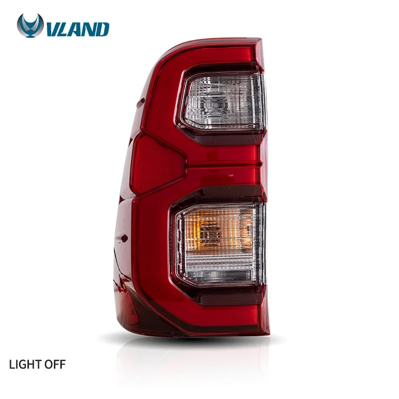 New Style Full LED Taillights 2015-2020 with Breath and Welcome Design Tail Lights for Toyota Hilux Rear Lamp