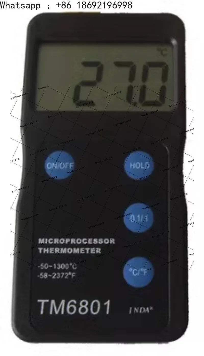 2026 Best Quality TM6801 Industrial High Temperature Digital Thermometer with K Type Thermocouple Probe and Temperature Sensor