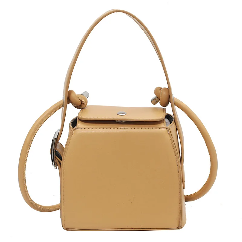 2024 Spring/Summer New Texture Shoulder Bag Women's Fashion Crossbody Bag Handheld Bucket Bag