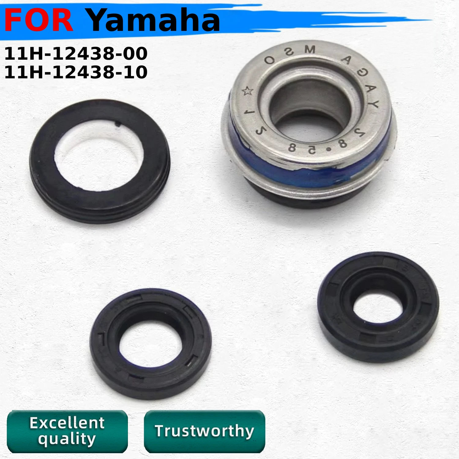 

Motorcycle Water Pump Seal For Yamaha XP500 T-Max 500 YP250 YP250S Majesty SV DX VP300 Versity VP250 X-City GTS1000 11H-12438-00