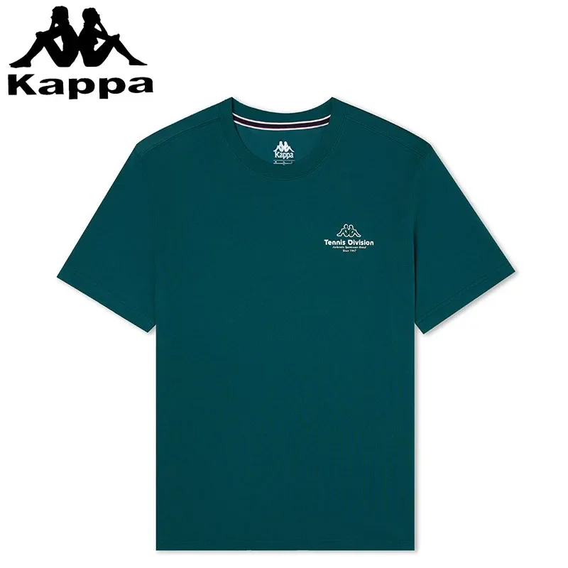 Kappa Summer New Y2k Clothing Men's T-shirt Sports Running Top Cool Antibacterial Short-sleeved Men's Style Pure Cotton T-shirts