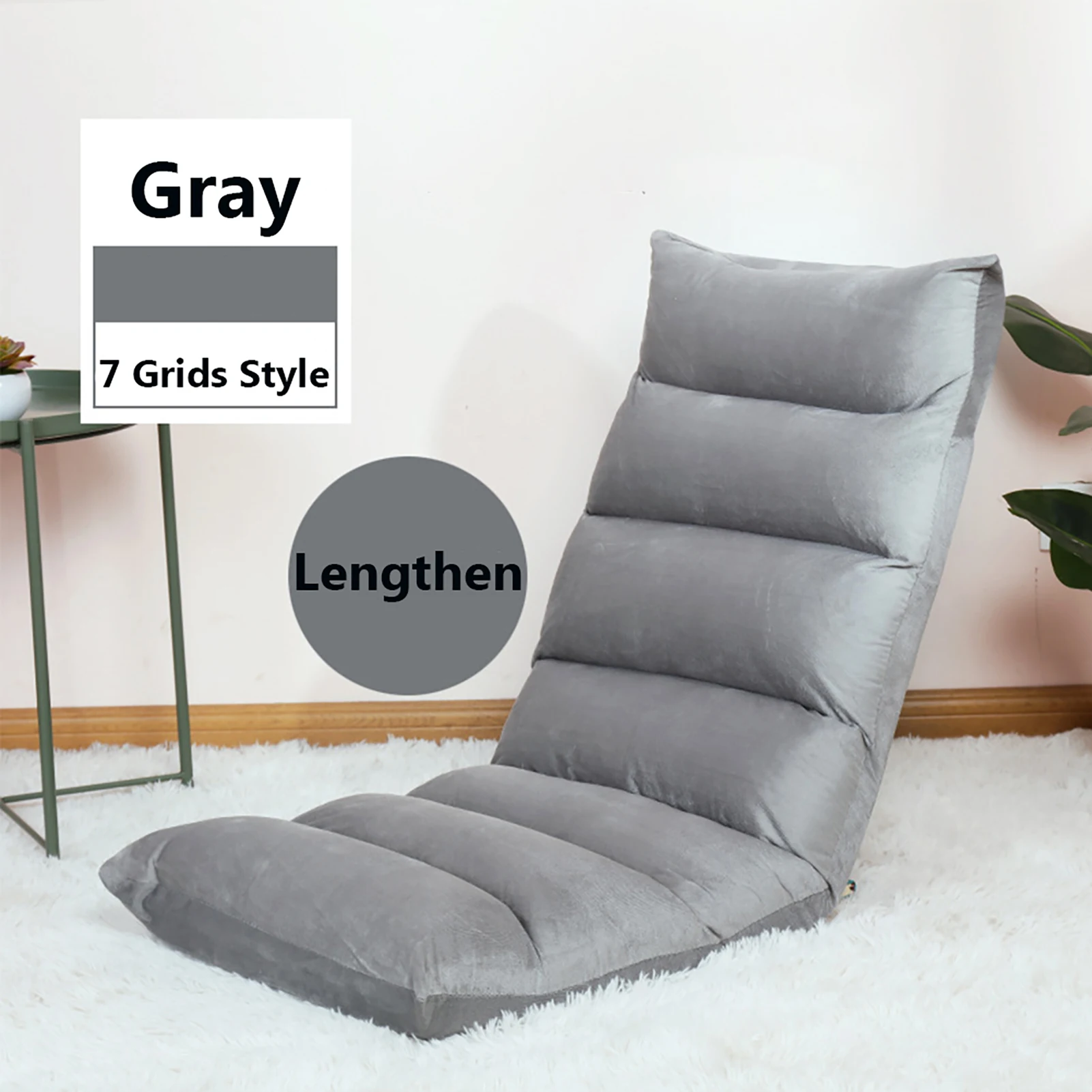 Japanischen Stil Boden Stuhl Folding Einstellbare Faul Sofa Stuhl Boden Sofa Stuhl Padded Liege Weiche Liege mit Zurück Unterstützung