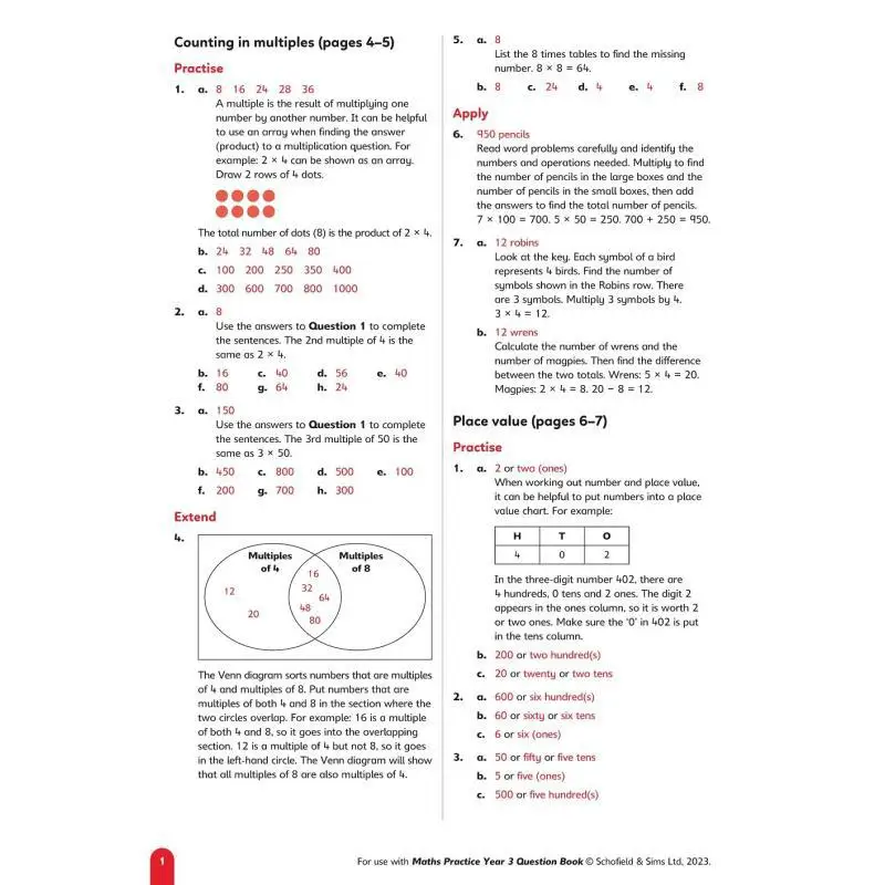 كتاب الرياضيات الابتدائية للعام 3 متوفر في مايو 2023 كتاب Schofield and Sims Schofield and Sims 9780721717333 #5