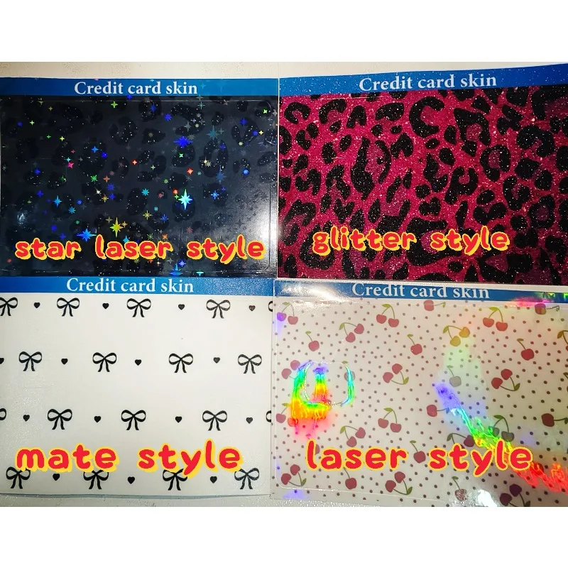 Adesivos Impermeáveis Anime Little Twin Stars Grandes e Pequenos Sem Desgaste para Cartões de Crédito Débito Bancários VISA Decoração Filme Protetor