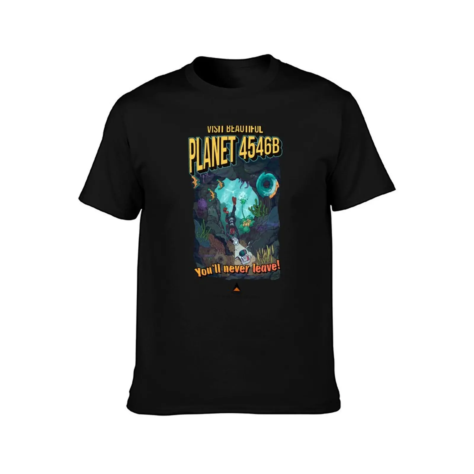 Planet 4546B Tourism Advert T-Shirt Festival Short Sleeve T-Shirt