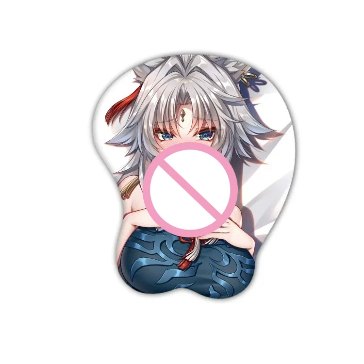 Feixiao 3D Mouse Pad Honkai Star Rail Game Hand Wrist Rest Mousepads Oppai Soft Mouse Mat Office Work Gaming Otaku Gift