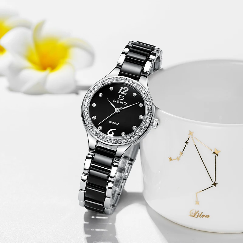 SENO Quartz Watches For Girls New Fashion Ladies Watch For Women Fashion Jewelry Christmas Ornaments