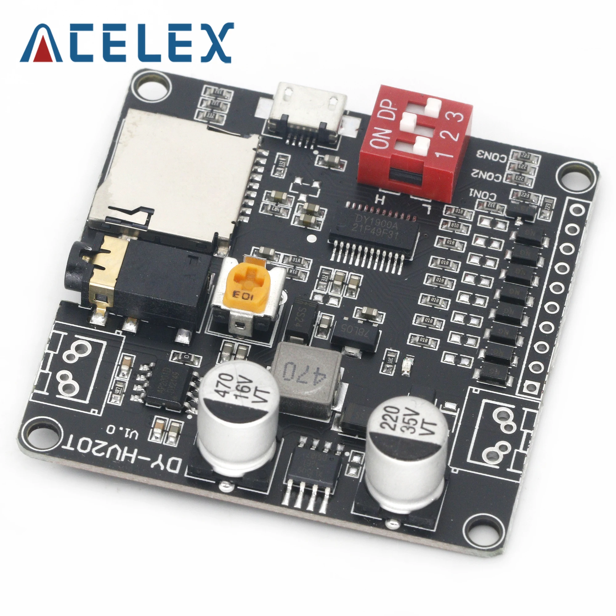 DY-HV20T 12V/24V Netzteil10w/20w Sprach wiedergabe modul unterstützt Micro-SD-Karte MP3-Musik-Player für Arduino