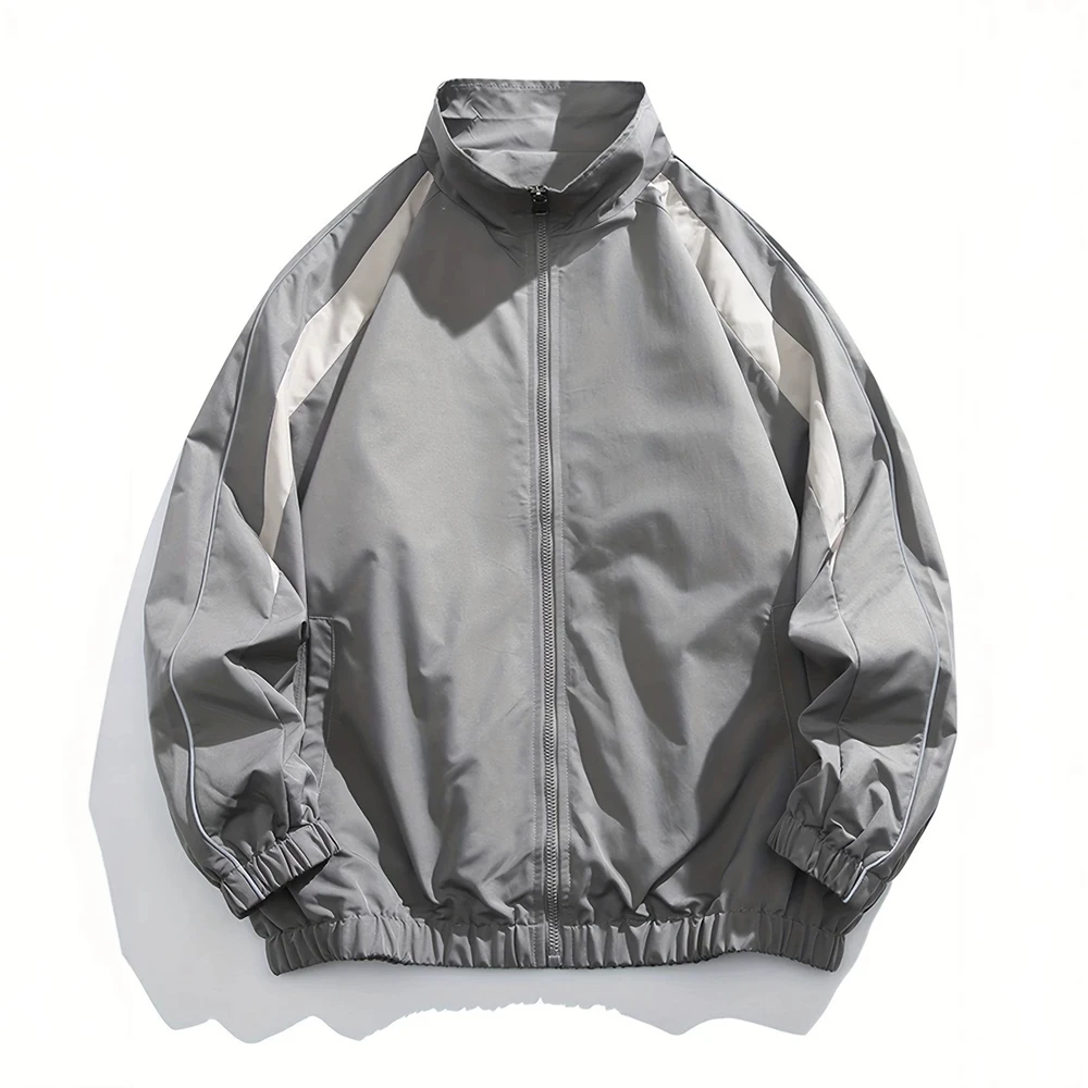 Autumn Men's Lightweight Bomber Jackets Fashion Men Multi Pocket Sports Zipper Coats Men Windbreaker Baseball Uniform Jackets