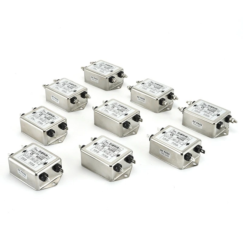 CW4L2-10A-S CW4L2-20A-S Double-stage Bolttype Power Filter Single-Phase AC EMI Filter 220VAC AC 115V-250V Hole Distance 75.0MM