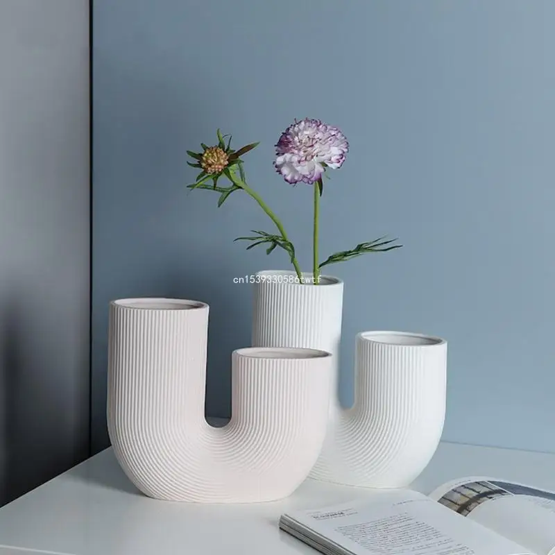 U-shaped Flower Pot Silicone Mold DIY Epoxy Resin Mould Gypsum Concrete Mould Dropship