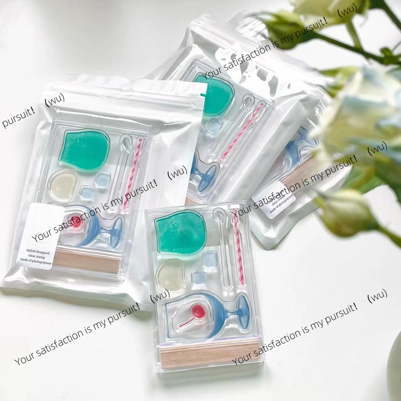 Transparent Seal Replacement Cream Soda Showa Tea Bread Cat Daily Handbook