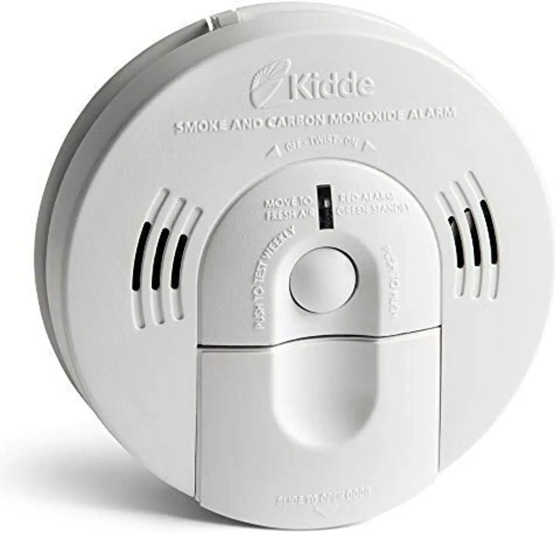 Kidde KN-COSM-IBA Hardwire Combination Smoke Carbon Monoxide Detector Battery Backup Voice Warning Interconnectable (2-Pack)