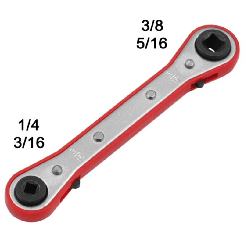 Ratcheting Wrench Air Conditioner Ratcheting Service Wrench for Refrigeration Equipment, Equipment Repair