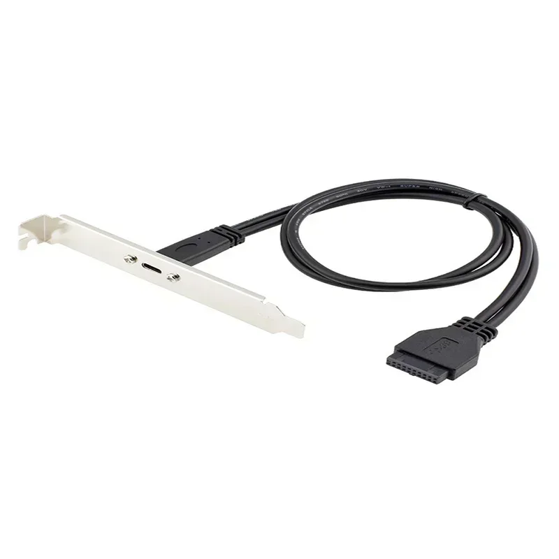 

Internal USB 3.0 19-Pin Female To USB Type-C Female Panel Mount Extension Cable for Desktop PC Mainboard USB-C Converter 5Gbps