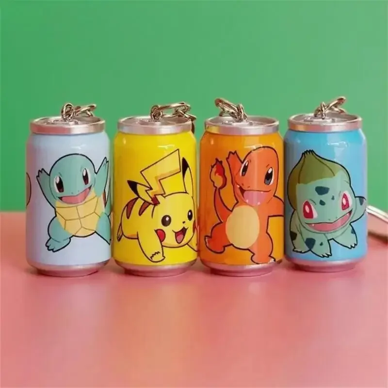

Брелок Pikachus Kawai Charmander Bulbasaur Squirtle Банки Аниме Брелок с принтом Рюкзак Подвеска Подарочные игрушки