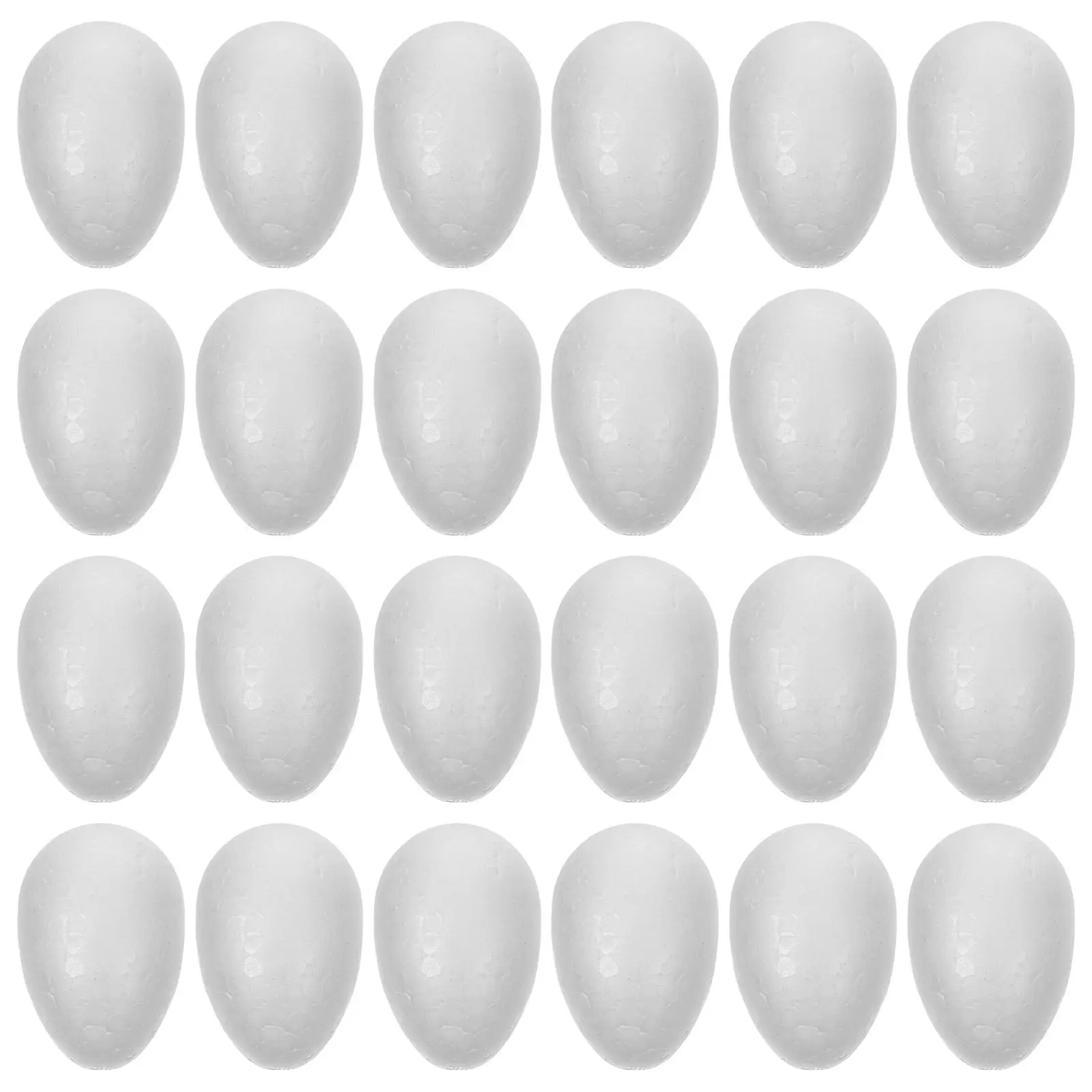 50-個の白いフォームイースターエッグ-diy-クラフト用ポリスチレン装飾ボール軽量ポータブルクリエイティブイースター装飾オーナメント