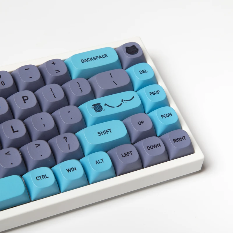 

【Skyline】MA 9mm Profile 125 Keys PBT Dye Sub Keycaps Blue Cat Theme Keycap For Cherry Mx Switch Mechanical Keyboard