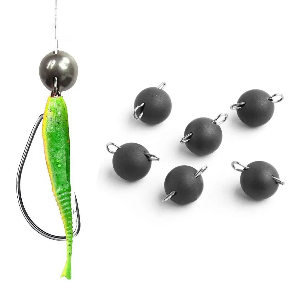 Matte Black Fishing Tungsten fall Quick Release Casting Hook Connector Line Sinkers Hook Connector Weights Durable Sinker