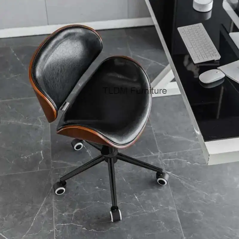 

Металлический ремесленный офисный стул из нержавеющей стали, компьютерный стул из массива дерева, спинка стула-подъемник, вращающиеся стулья, рабочие стулья для общежития