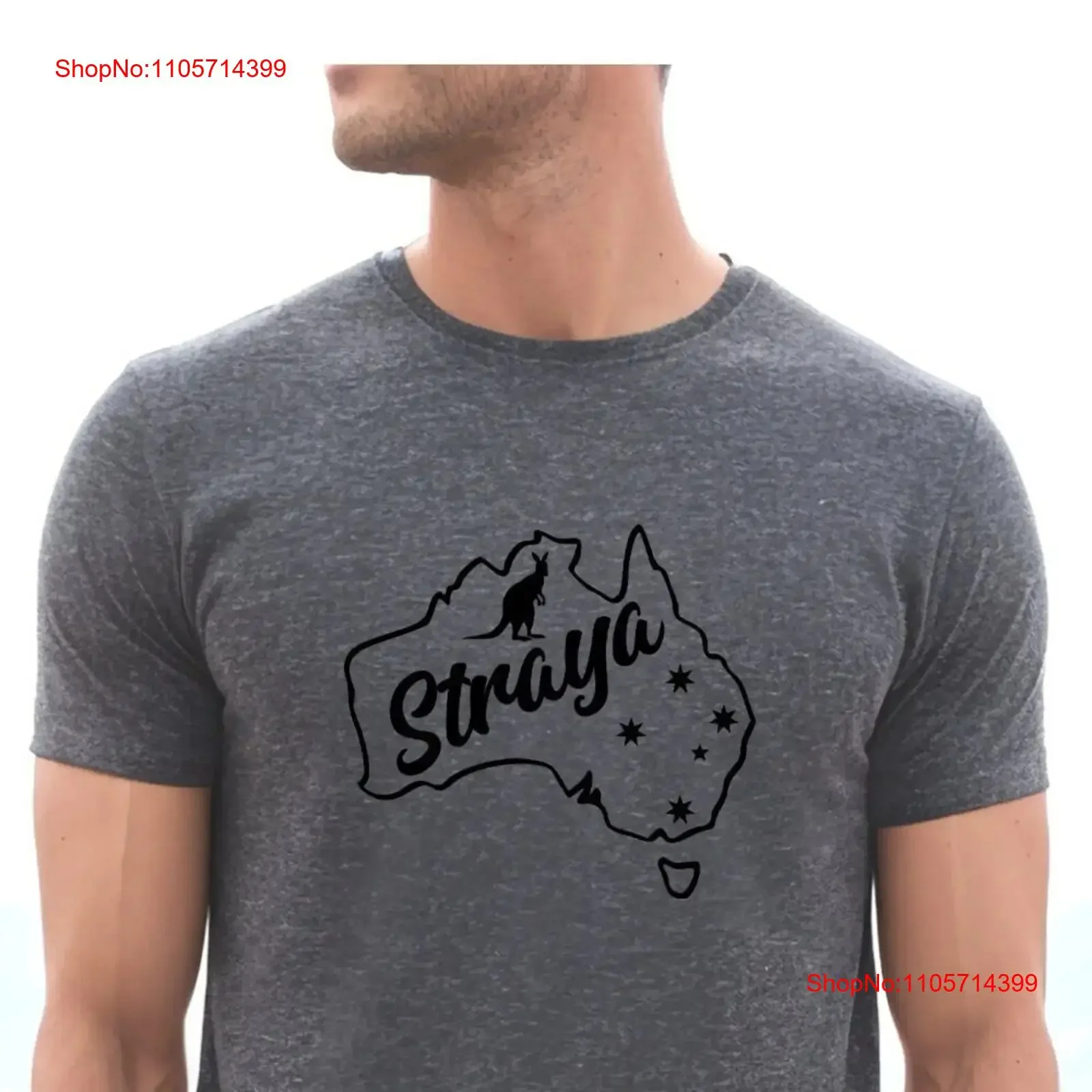 Men's Straya T Shirt Australia Day Aussie Slogan Saying Slang Australian Top vintage Washed Casual Unisex Stylish Breathable