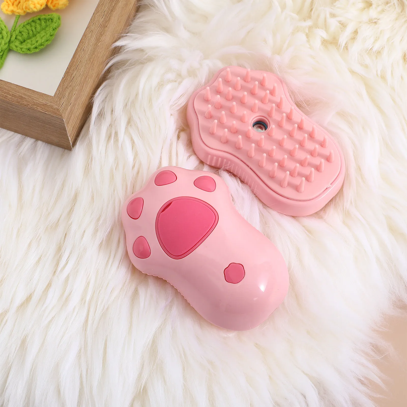 

Набор из 2 паровых щеток для кошек и собак: бережный уход за кожей, эффективный контроль линьки, с функцией распыления паровой воды