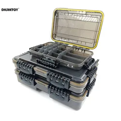 Fishing Tackle Boxes Organizer Waterproof Lure Box with Removable Dividers for Lines Hooks Small Fishing Accessories