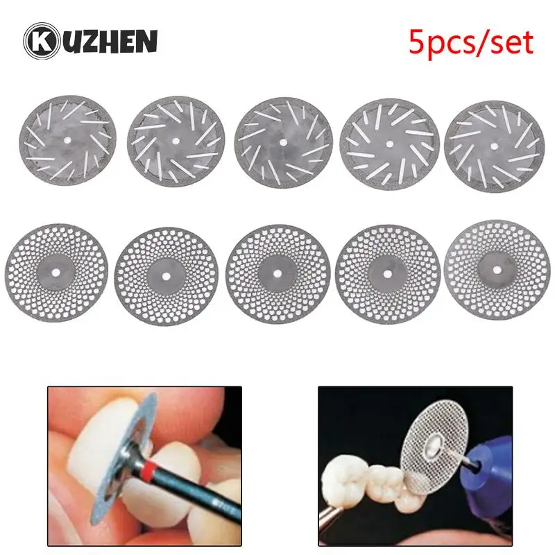 

5pc Double Sides Dentistry Polishing Disc Cutting Dental Lab Polishing Shank Mandrel Burs