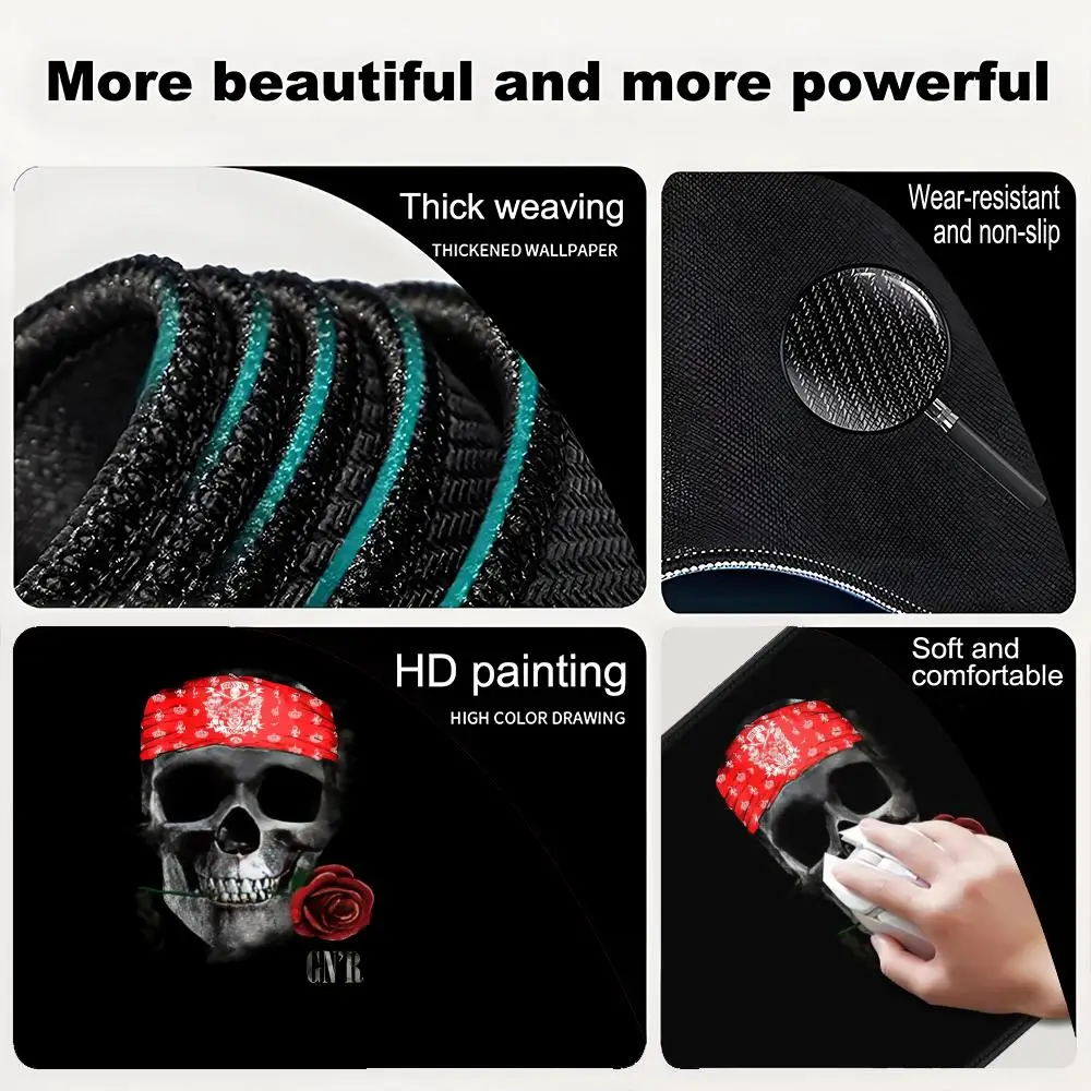 10 Alas Mouse Meja Alas Mouse Lucu HD Alas Meja Gaming Ukuran Besar 100x50cm XXL Alas Keyboard Gaming