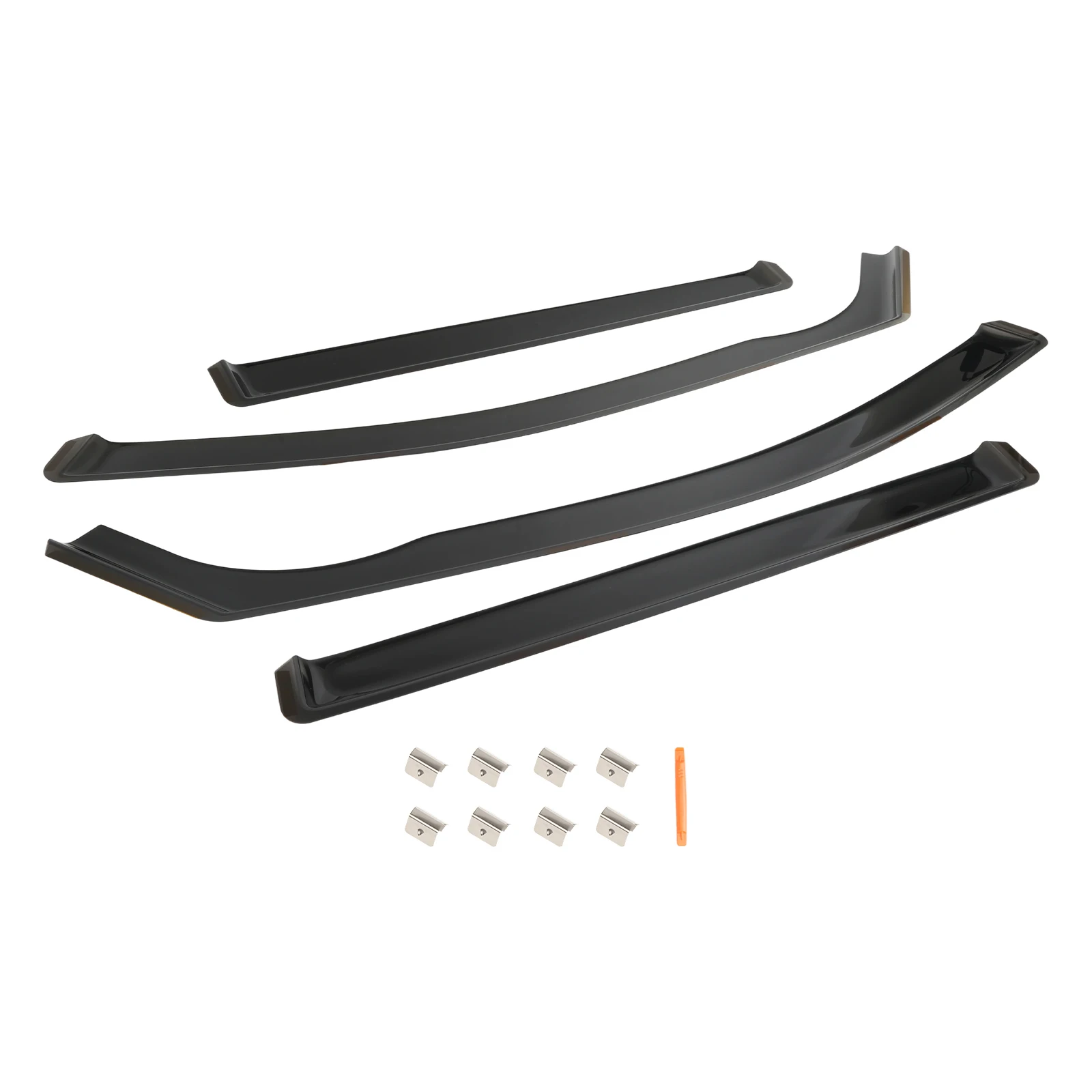 

For Toyota RAV4 2019-2025 4Pcs Car Window Rain Guards Vent Visors Shades Polycarbonate Replace 200555 Accessories