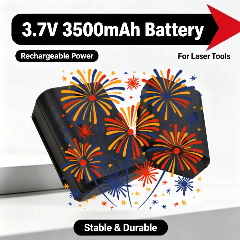 3.7V 3500mAh DA1 Lithium‑ion Rechargeable Battery Suitable for 12 16 Line 3D/4D Laser Level