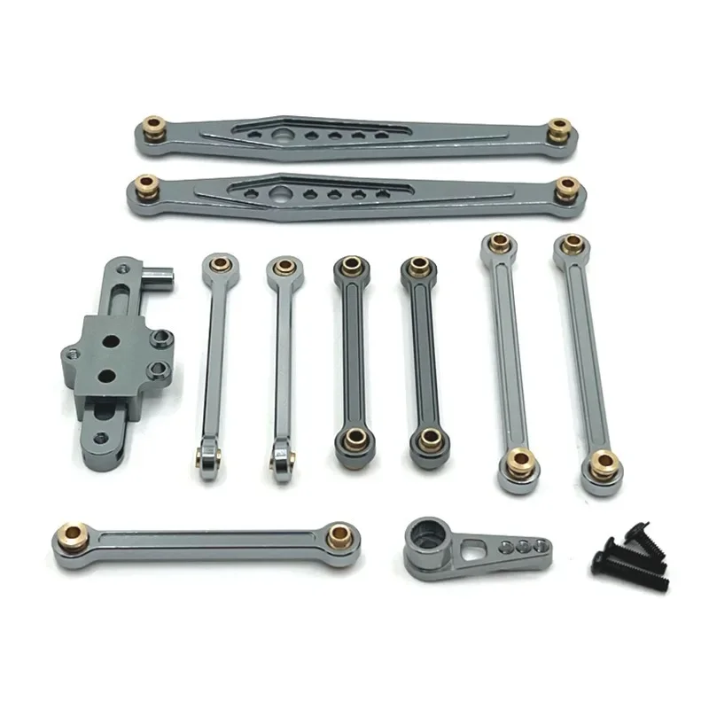 Wltoys-Kit de pièces de mise à niveau en métal, lien d'assemblage de direction, bras servo le plus récent, accessoires de voiture RC, 124006, 12423, 12427, 12428, 1/12