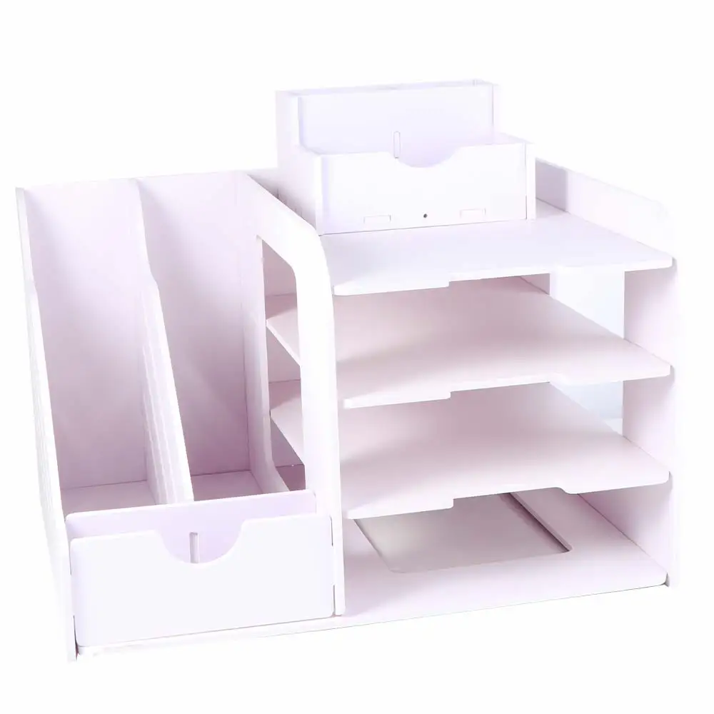 

Многоуровневая подставка для хранения файлов большой вместимости, экономящая место, с утолщенными перегородками, для школы