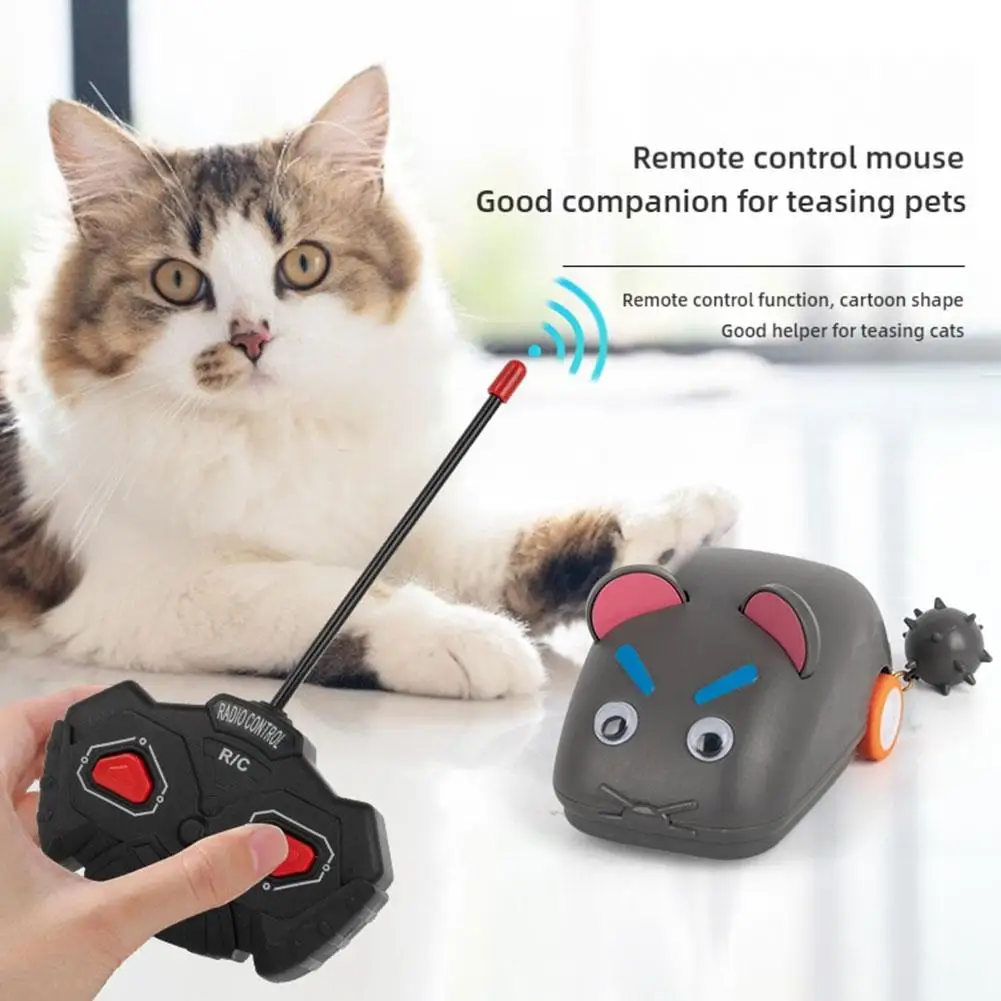 Creative Electric Remote Control Mouse Cat Toy Mouse Running Sports Car Cat Interactive Device Pet Toy