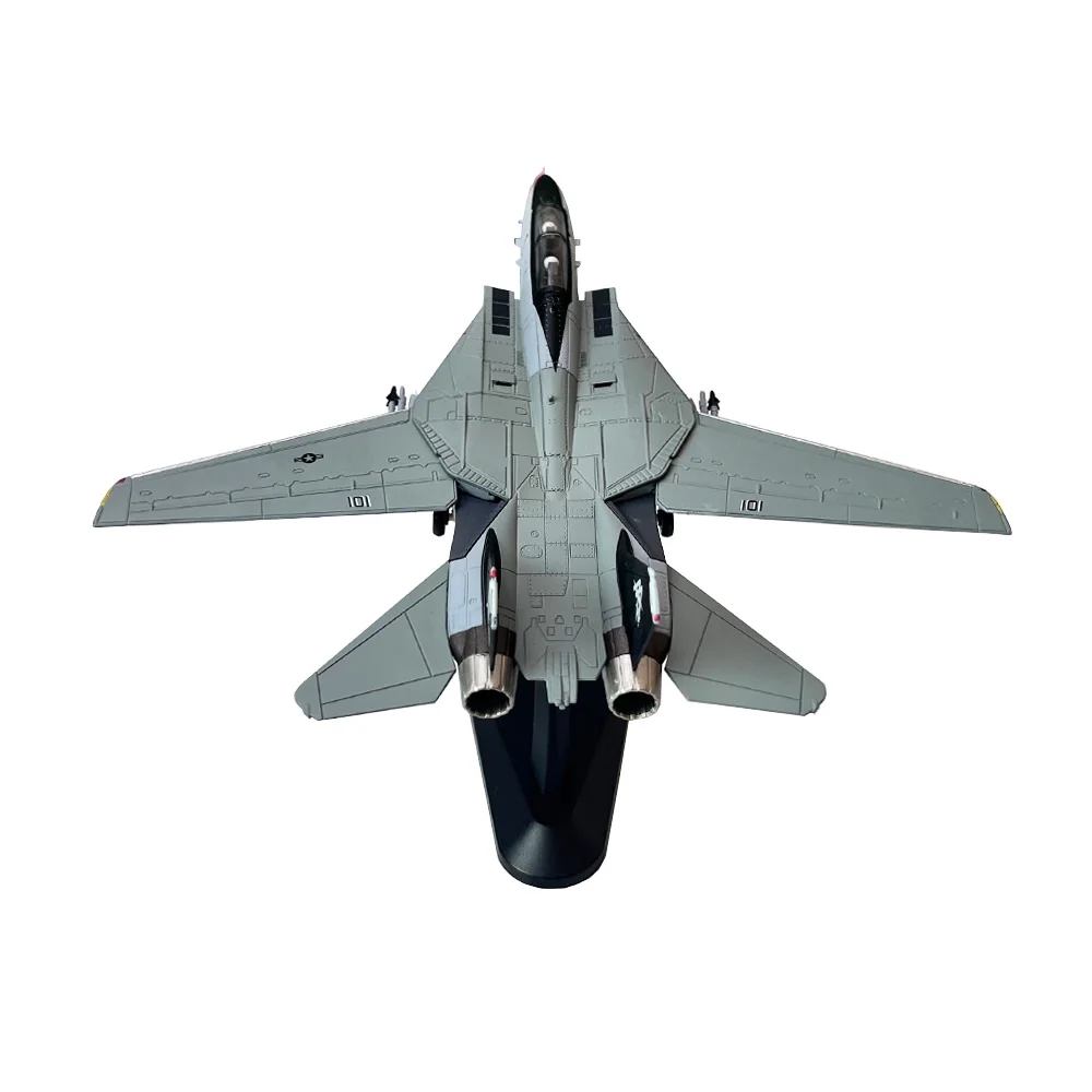 1/100 escala marinha dos eua grumman f14 F-14B jolly rogers VF-103 avião de combate brinquedo de metal modelo de avião fundido para coleção ou presente