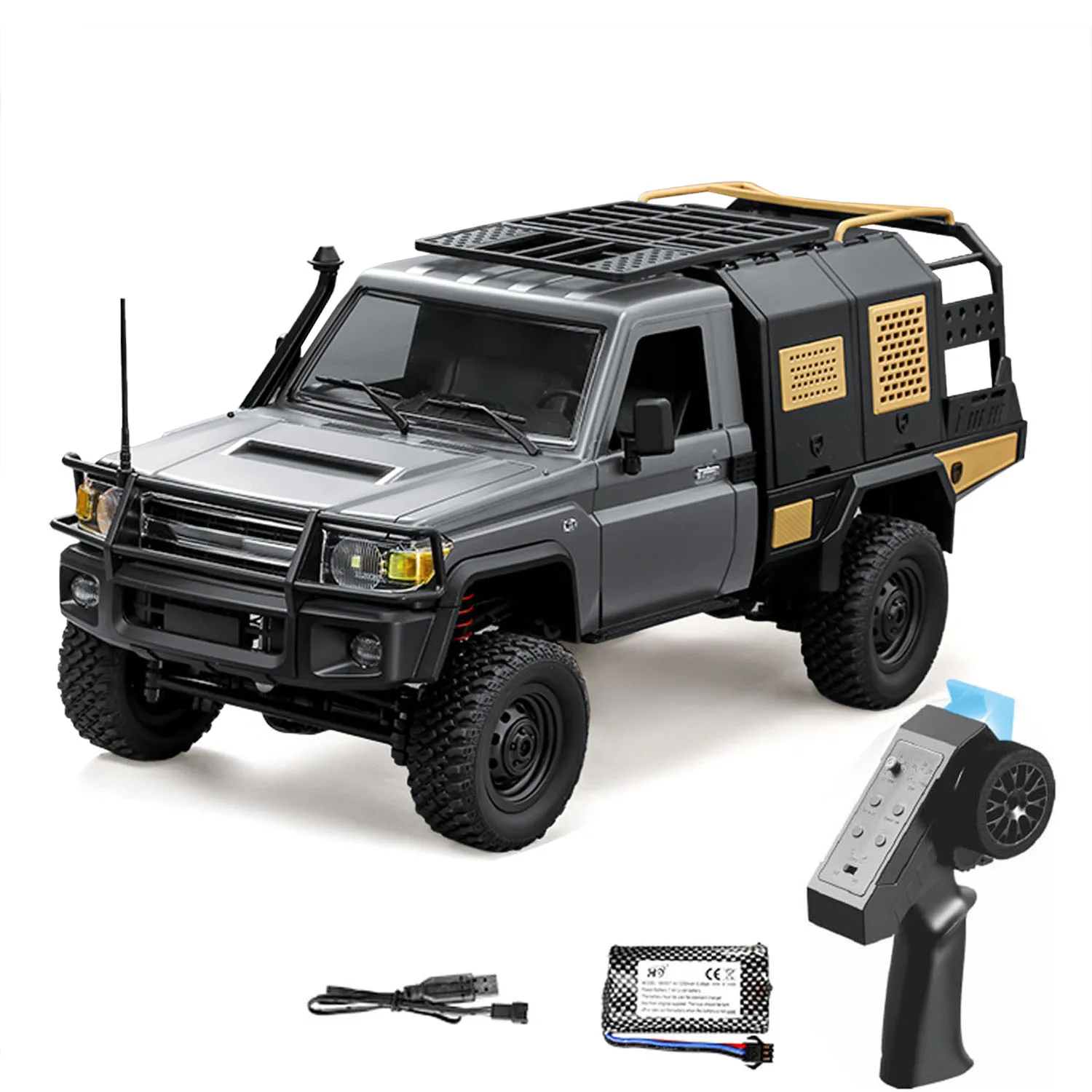 ギフト MN-82S JJRC 1/12 ラジコン オフロードカー 車両 後部コンパートメント取り外し可能 フラットベッドトラックスタイル RCクローラー ホビー玩具