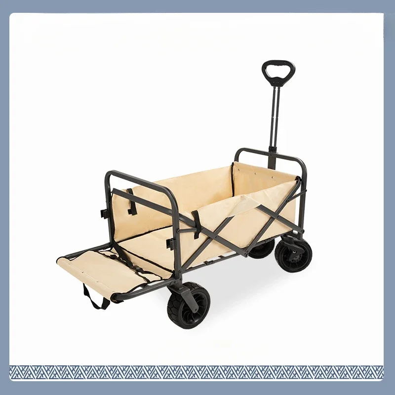 

Suitable for outdoor camping, light stall, mobile trolley to pull goods, foldable